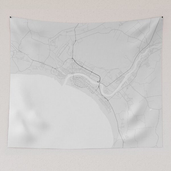 Item preview, Pärnu, Estonia Map. (Black on white) designed and sold by Graphical-Maps.