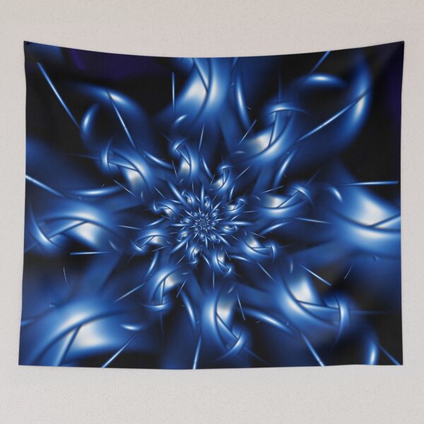 Item preview, Electric Blue Spiral Fractal designed and sold by Kitty Bitty.