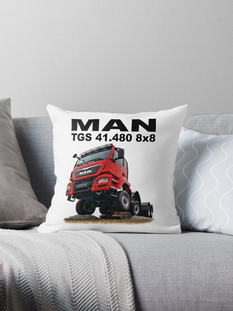 MAN TGS 41.480 8x8 - Trucknology Days Throw Pillow for Sale by