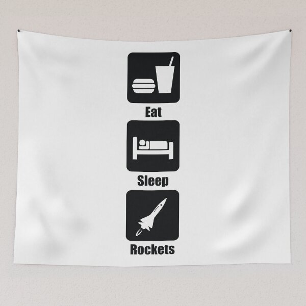 Item preview, Eat Sleep Rockets (Vertical) designed and sold by Sascha Grant.