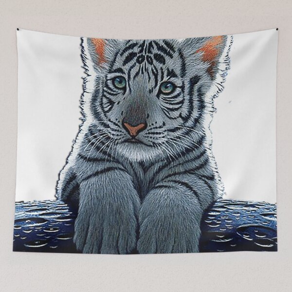Item preview, tiger whigth designed and sold by autrouvetout.