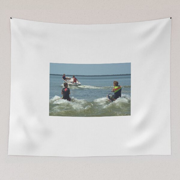 Item preview, Dad and the boys playing in the water. designed and sold by ndarby1.