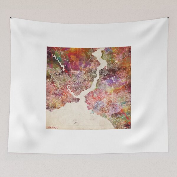 Item preview, Istanbul map designed and sold by MapMapMaps.
