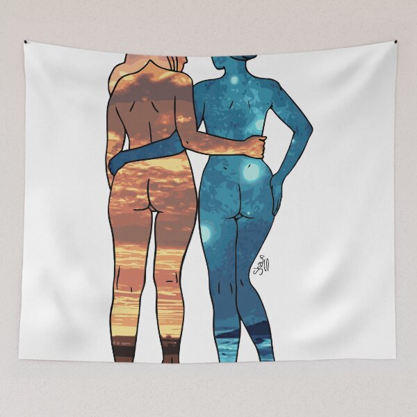 Item preview, Day and Night In The Nude designed and sold by Nude-is-Life.