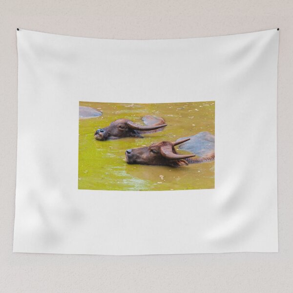 Item preview, Herd of Thai buffalo cooling in during the day designed and sold by Stanciuc.