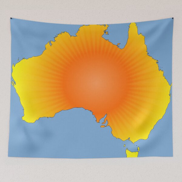 Item preview, Sunny Australia Map designed and sold by Almdrs.