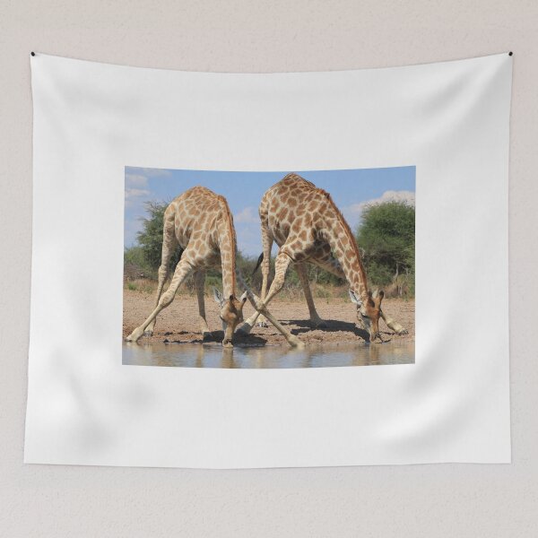 Item preview, Giraffe - African Wildlife Background - Splitting for Sips designed and sold by LivingWild.
