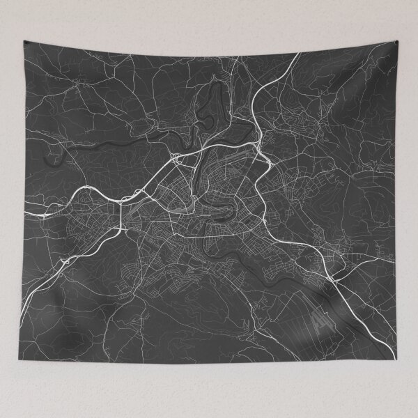 Item preview, Bern, Switzerland Map. (White on black) designed and sold by Graphical-Maps.