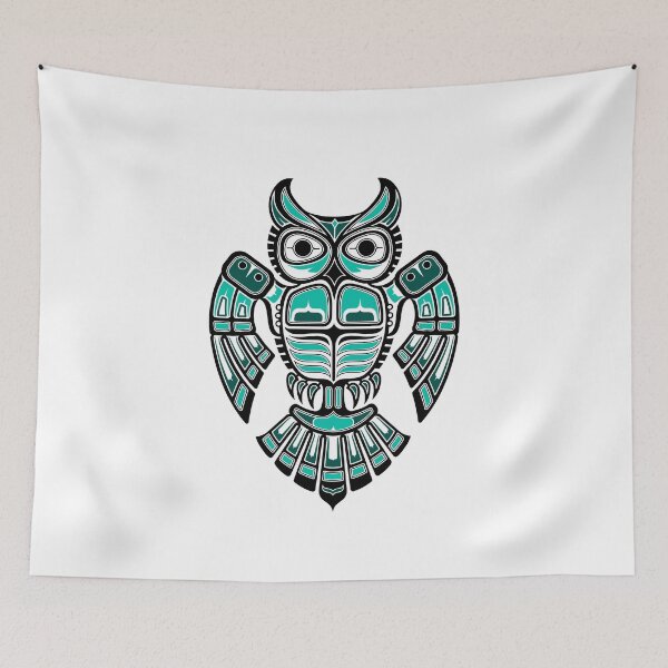 Artikelvorschau, Aquamariner blauer Haida-Geist Owl entworfen und verkauft von JeffBartels.