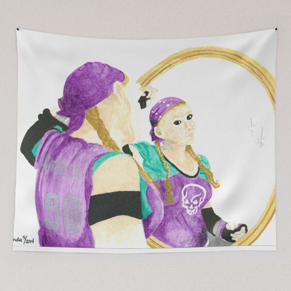 Item preview, Daily Doodle 31-Vanity-Derby Girls-Validated Vanity designed and sold by ArtbyMinda.