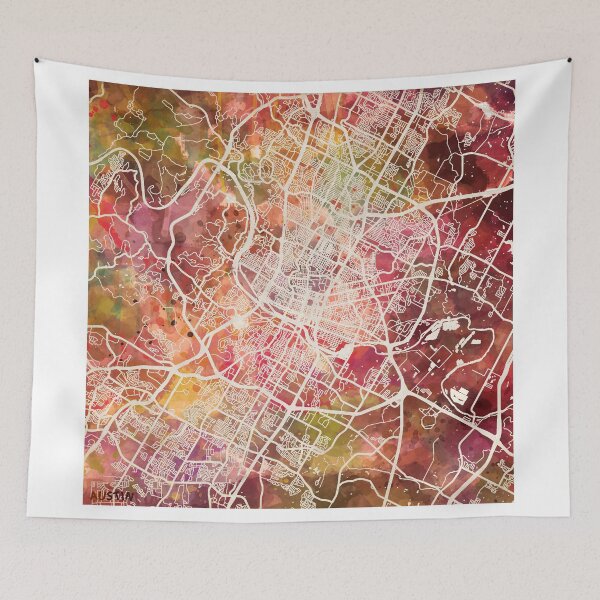 Item preview, Austin map designed and sold by MapMapMaps.
