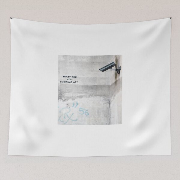 Item preview, Banksy, What are you looking at? designed and sold by ManwithaCamera.