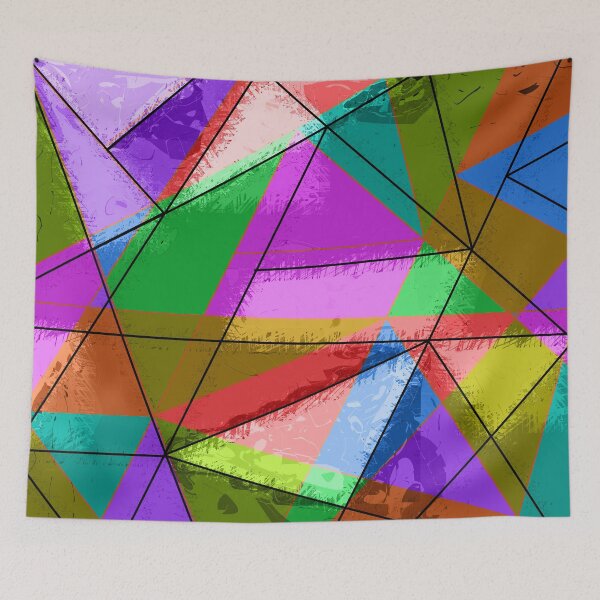 Item preview, Colorful triangle design designed and sold by Roswitha Lorz.