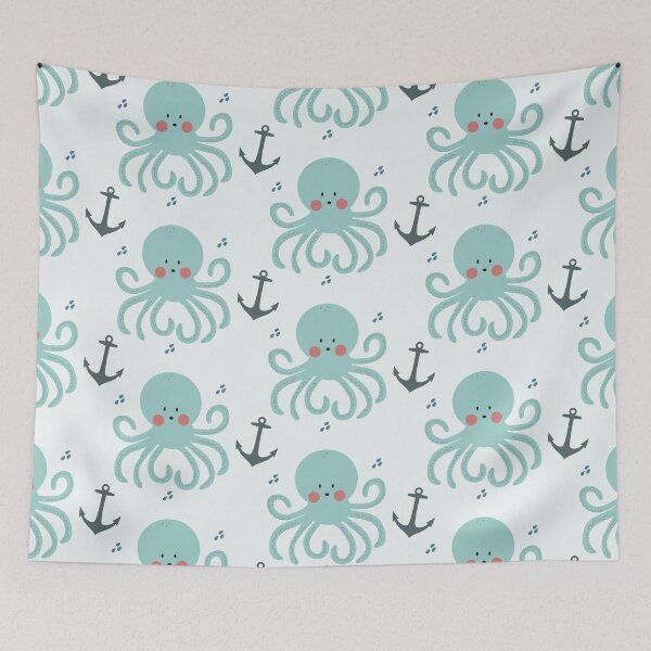 Item preview, Squid Pattern designed and sold by KarinBijlsma.