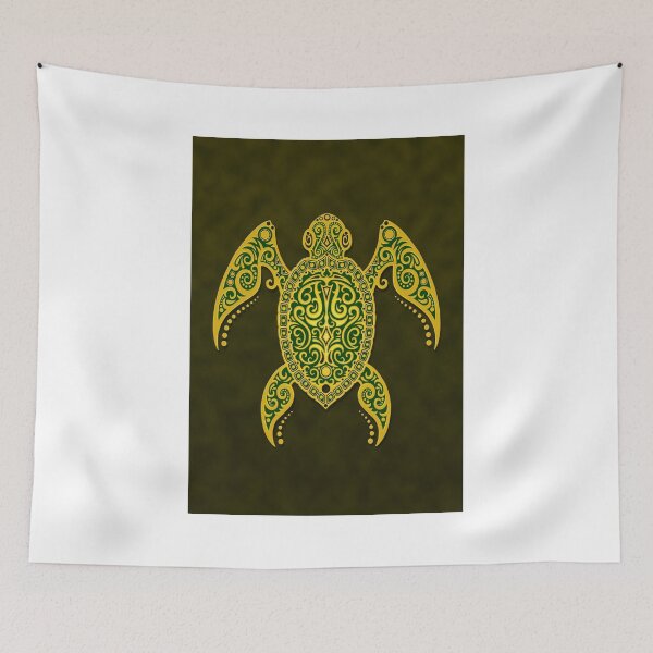 Item preview, Intricate Green and Yellow Sea Turtle designed and sold by JeffBartels.