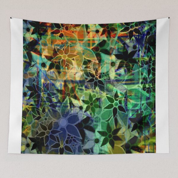 Item preview, Abstract Art Retro Trendy Floral Pattern designed and sold by enhan.
