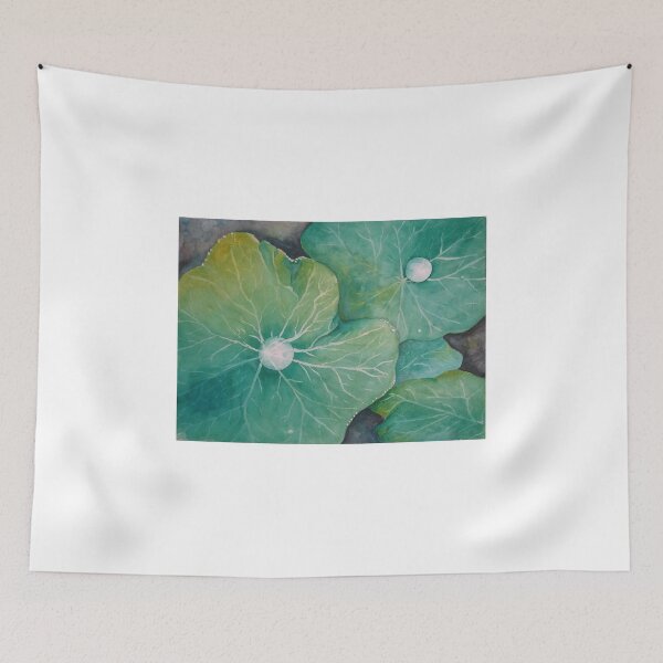 Item preview, In Rosemary's Garden - Nasturtium Leaf with Dew Drops designed and sold by Heatherian.