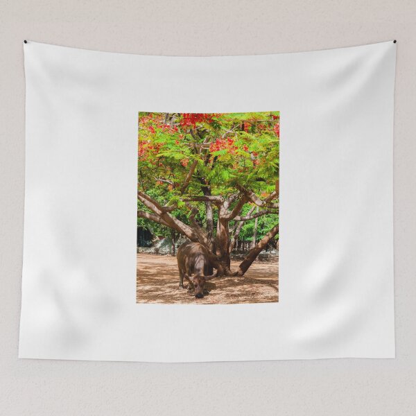 Item preview, Scenery with flame trees designed and sold by Stanciuc.