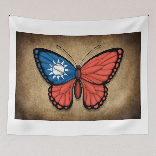Item preview, Taiwanese Flag Butterfly designed and sold by JeffBartels.
