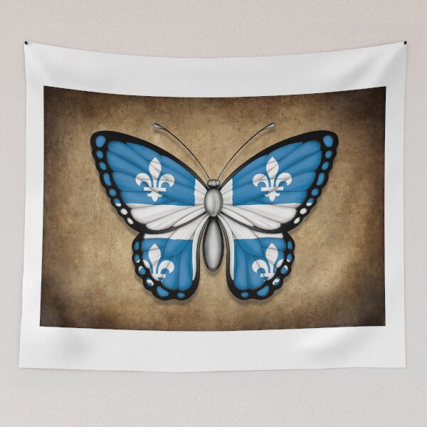 Item preview, Quebec Flag Butterfly designed and sold by JeffBartels.