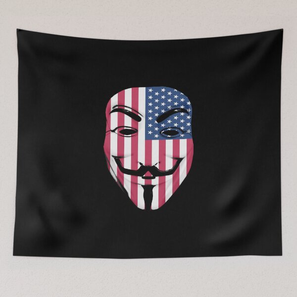Item preview, Guy Fawkes American Flag designed and sold by GrimDork.