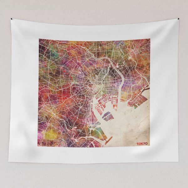 Item preview, Tokyo map designed and sold by MapMapMaps.
