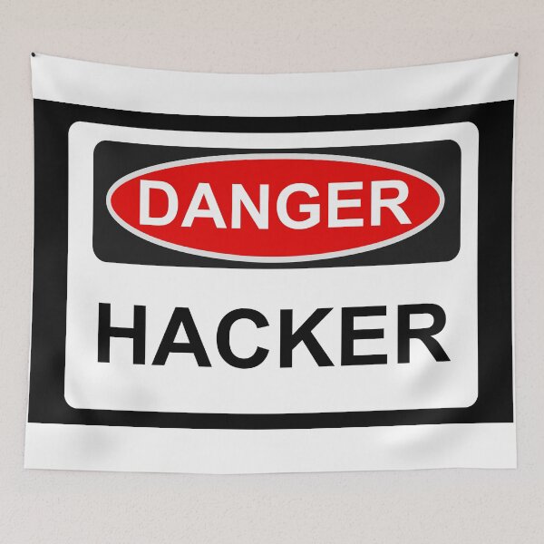 Item preview, Danger Hacker - Warning Sign designed and sold by Graphix.