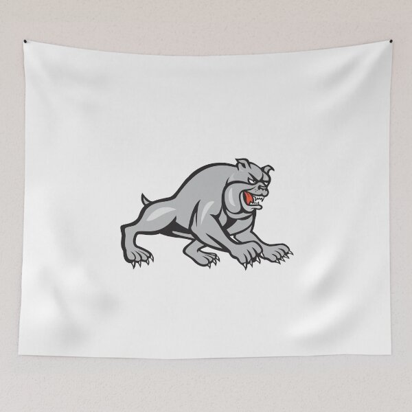 Item preview, Bulldog Dog Mongrel Prowling Cartoon designed and sold by patrimonio.
