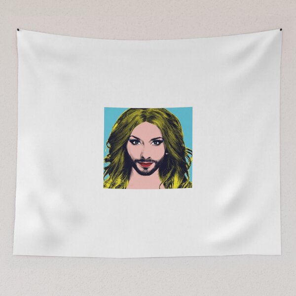 Item preview, Conchita Wurst - Pop Art - Blue version 5 designed and sold by lockwie.