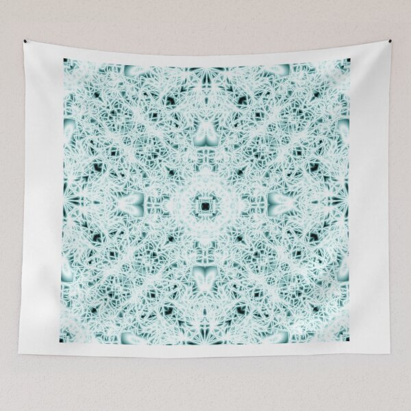Item preview, 2. "Spirit of India: Two Crosses" in white and turquoise designed and sold by FireFairy.