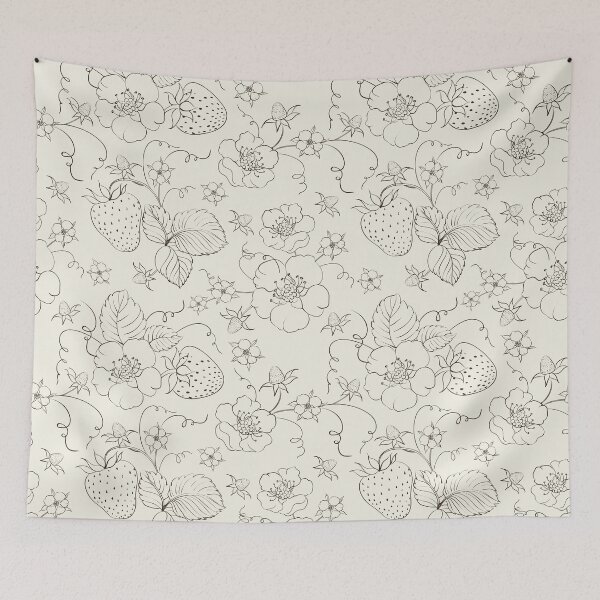 Item preview, Seamless pattern of bright strawberry designed and sold by Kotkoa.