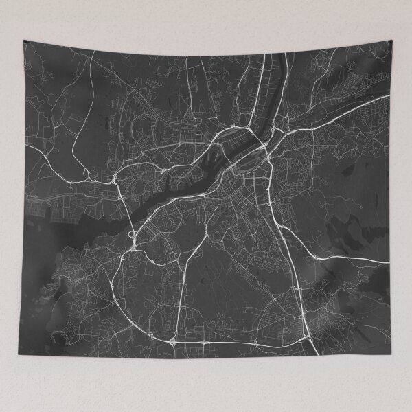 Item preview, Gothenburg, Sweden Map. (White on black) designed and sold by Graphical-Maps.