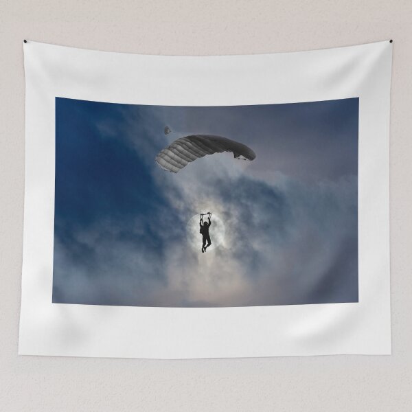 Item preview, Skydiver and moon designed and sold by Mats Silvan.