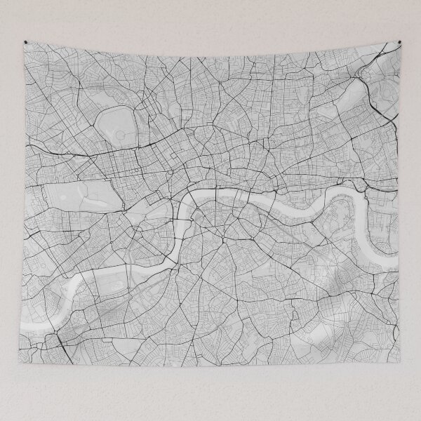 Item preview, London, England Map. (Black on white) designed and sold by Graphical-Maps.