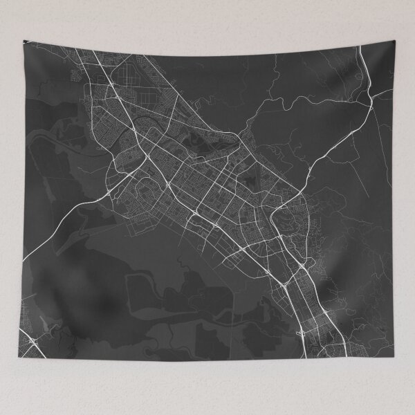 Item preview, Fremont, USA Map. (White on black) designed and sold by Graphical-Maps.