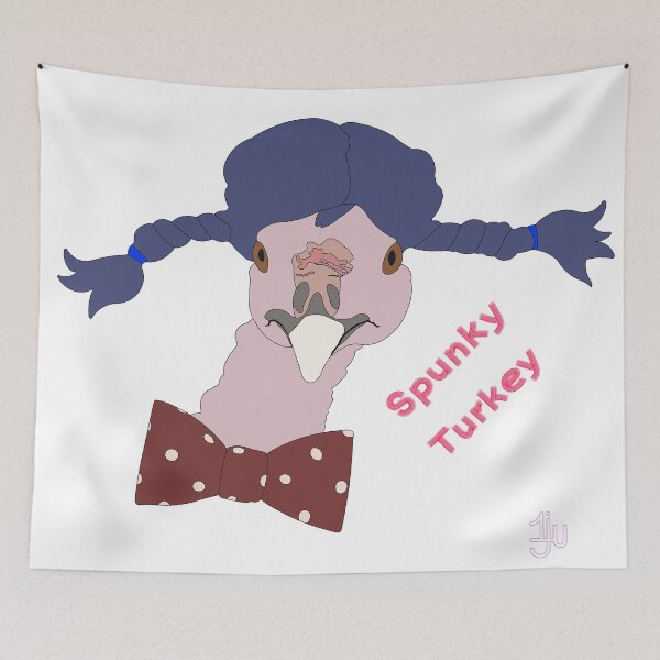 Item preview, Spunky Turkey Purple Hair TX designed and sold by onejyoo.