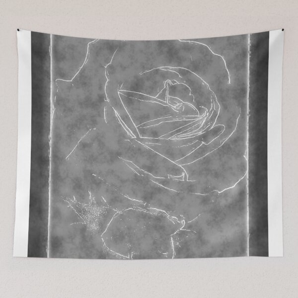 Item preview, Pink Roses in Anzures 2 Outlined Gray designed and sold by TravelPhotoArt.