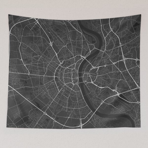 Item preview, Cologne, Germany Map. (White on black) designed and sold by Graphical-Maps.