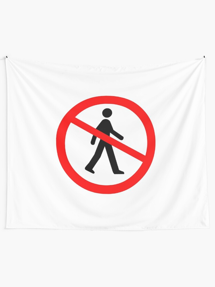 no entry symbol tapestry by sweetsixty redbubble redbubble