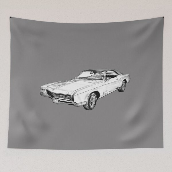 Item preview, 1967 Buick Riviera Illustration designed and sold by KWJphotoart.