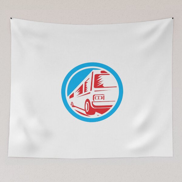Item preview, Tourist Coach Shuttle Bus Circle Retro designed and sold by patrimonio.