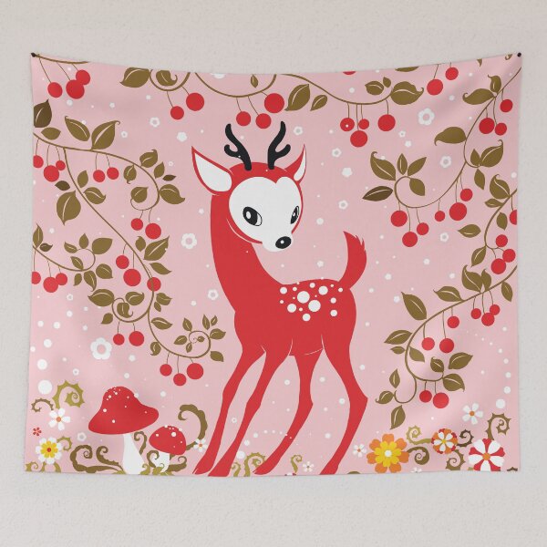 Item preview, Cute Little Deer under Cherry Tree. designed and sold by Kimazo.