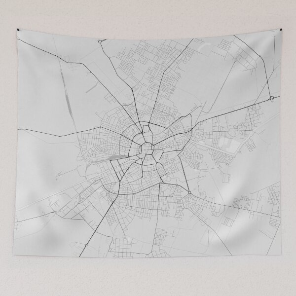 Item preview, Timisoara, Romania Map. (Black on white) designed and sold by Graphical-Maps.