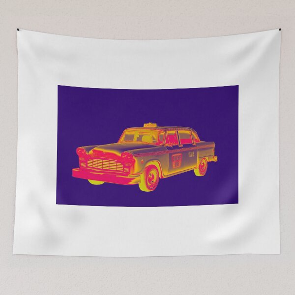 Item preview, Checkered Taxi Cab Pop Art designed and sold by KWJphotoart.