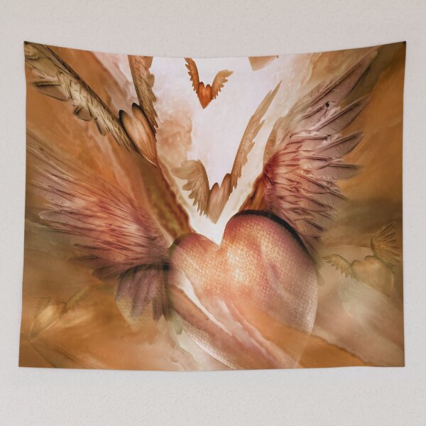 Item preview, Flight Of The Heart - Peach designed and sold by Carol  Cavalaris.