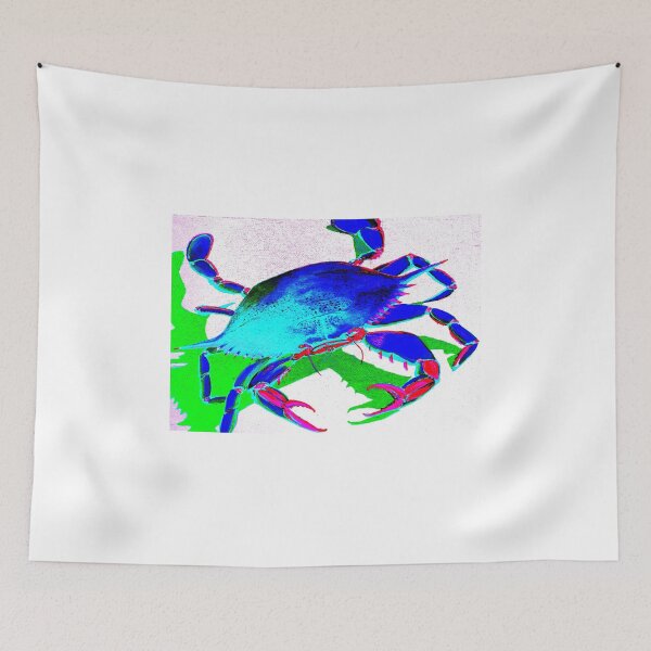 Item preview, Cyan Crab designed and sold by Bad Habits Lounge Studio.