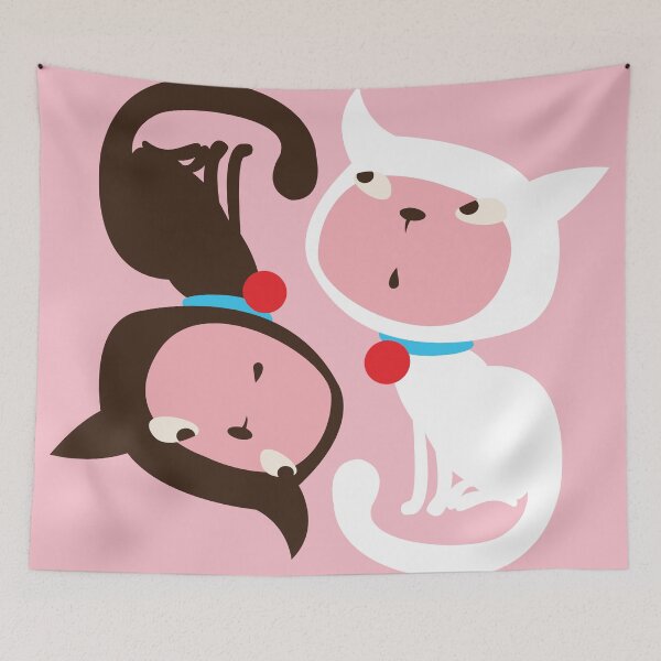 Artikelvorschau, Yin Yang Kitties. entworfen und verkauft von Kimazo.