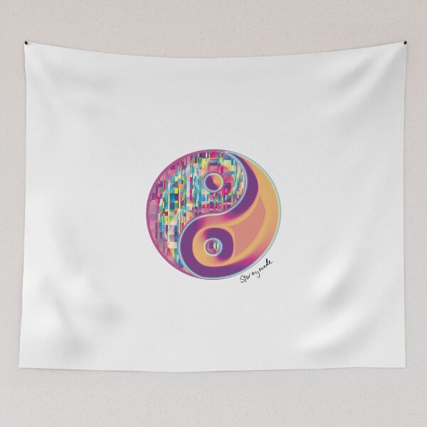 Item preview, Glitchy Yin Yang designed and sold by STORMYMADE.