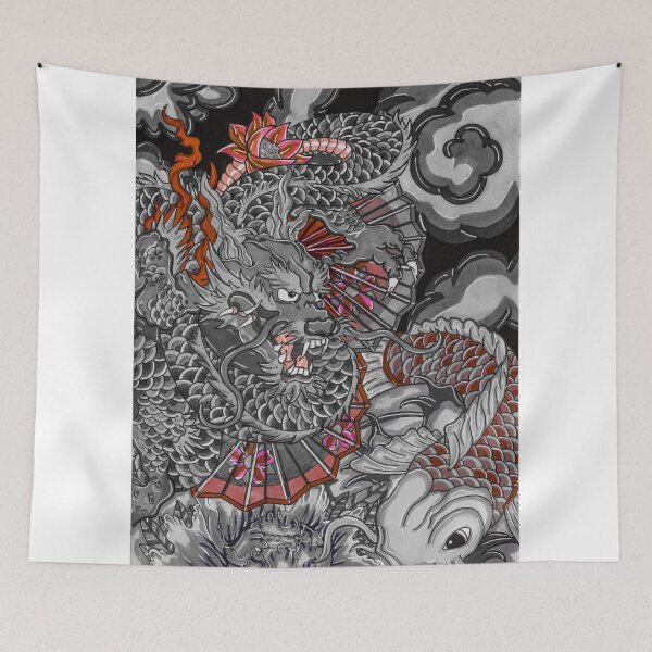 Item preview, Dragon and koi fish designed and sold by Adam  Parsons.