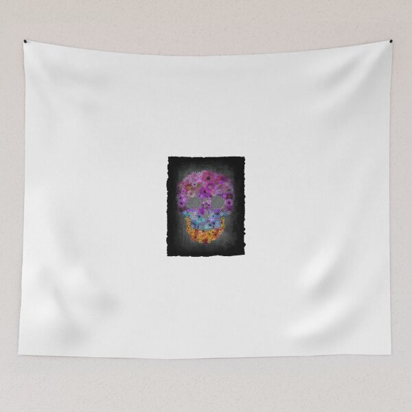 Item preview, Sugar Skull Made Of Flowers designed and sold by ArniesArt.